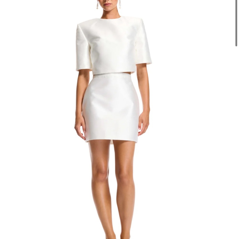 KYHA Bright Ivory Hunter Mini Skirt